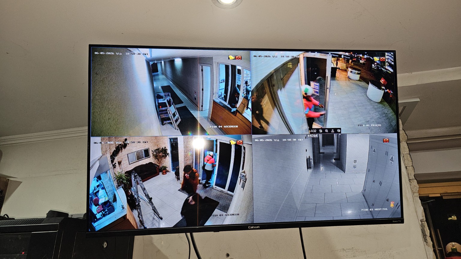 Sistema CCTV instalado y operativo